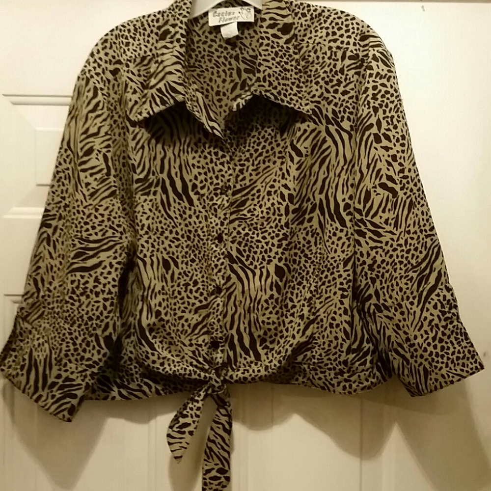 2 piece leopard print skirt set